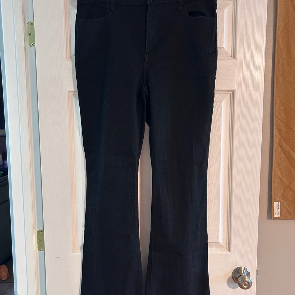 Old Navy Black Flare Wide Leg Jeans